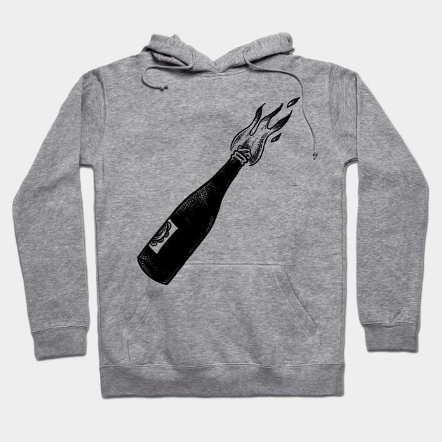 Molotov cocktail Hoodie by sebrodbrick